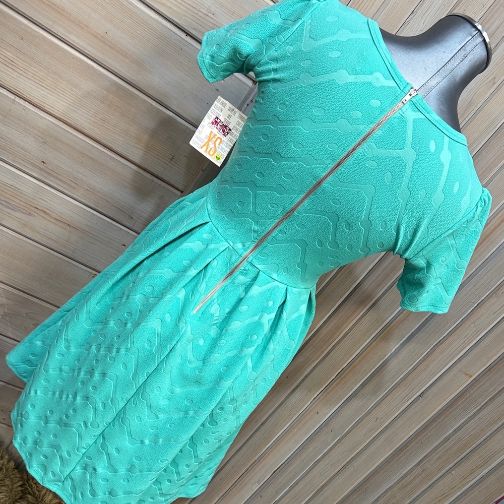 LuLaRoe Aqua Midi Dress - Picture 4 of 7